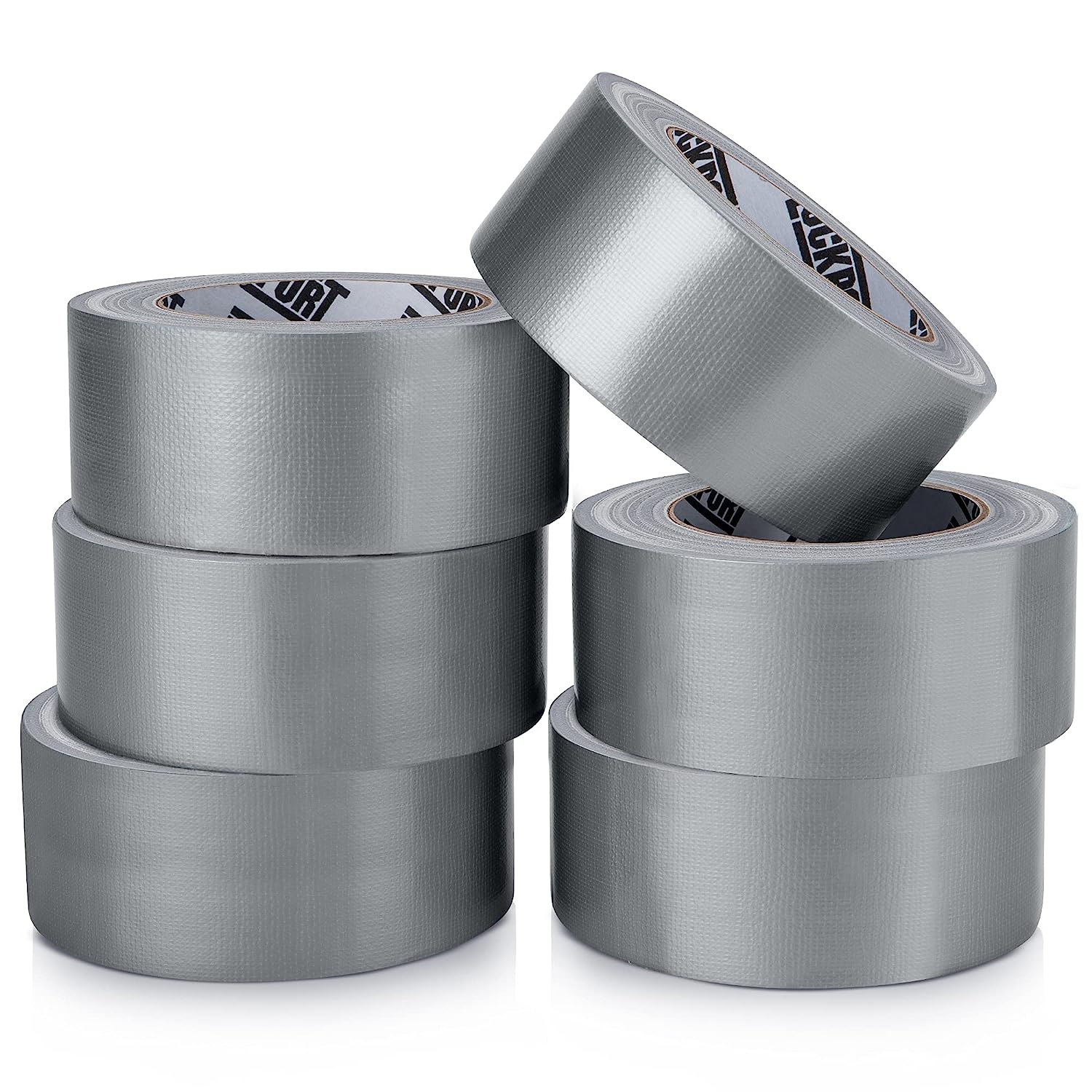 251211051446168_1 Duct Tape Heavy Duty - 5 Roll Multi Pack - Silver 90 Feet x 2 Inch - Strong, Flexible, No Residue, All-Weather and Tear by Hand - Bulk Value for Do-It-Yourself Repairs, Industrial, Professional Use - Image 1